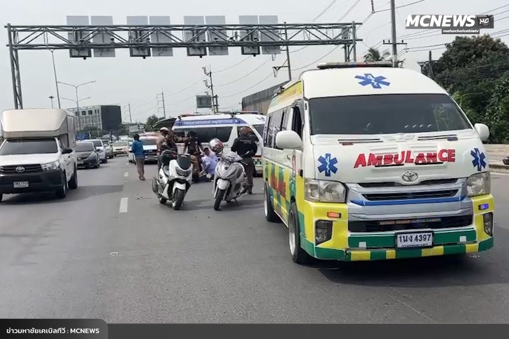 จยยถูกเก๋งชนท้าย4